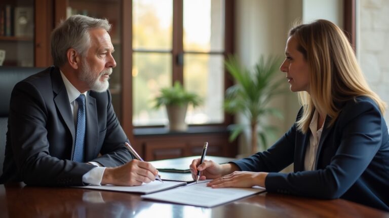 The probate staff working under Managing Partner Steven Farley Bliss focused on Riverside County probate matters is shown meeting with clients in our Southern California office addressing critical legal details discussing What is an Omnibus Clause