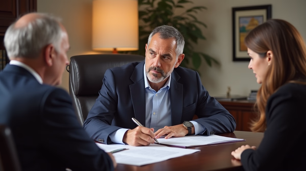 The probate staff working under Managing Partner Steven Farley Bliss focused on Riverside County probate matters is shown meeting with clients in our Southern California office addressing critical legal details discussing What is the 15Day Rule for Probate Notice