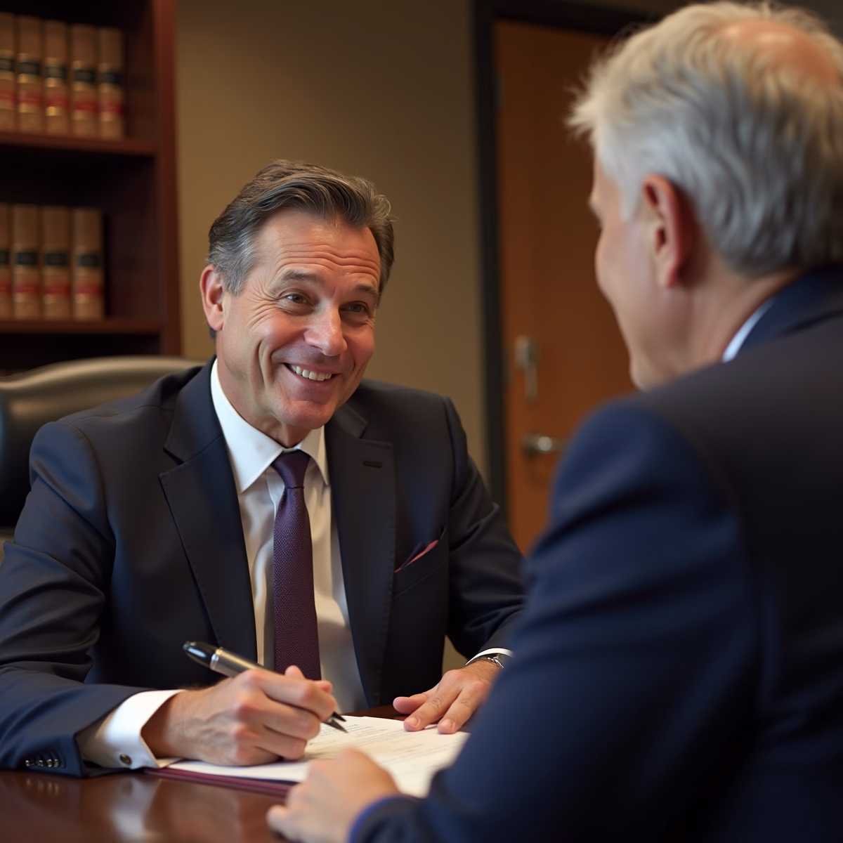 The dedicated trusts staff at The Law Firm of Steven F Bliss Esq focused on Riverside County trust matters meets with clients to manage the trust administration process to sign vital paperwork discussing What specific steps are needed to legally transfer corporate shares