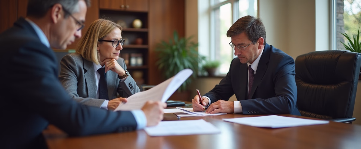The probate staff working under Managing Partner Steven Farley Bliss focused on Riverside County probate matters is shown meeting with clients in our Southern California office addressing critical legal details discussing Whats Causing the Delay in Closing the Estate