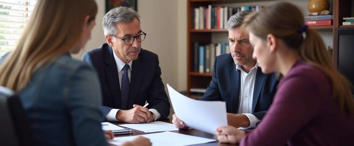The probate staff working under Managing Partner Steven Farley Bliss focused on Riverside County probate matters is shown meeting with clients in our Southern California office addressing critical legal details discussing Whats the Purpose of Publishing a Probate Notice