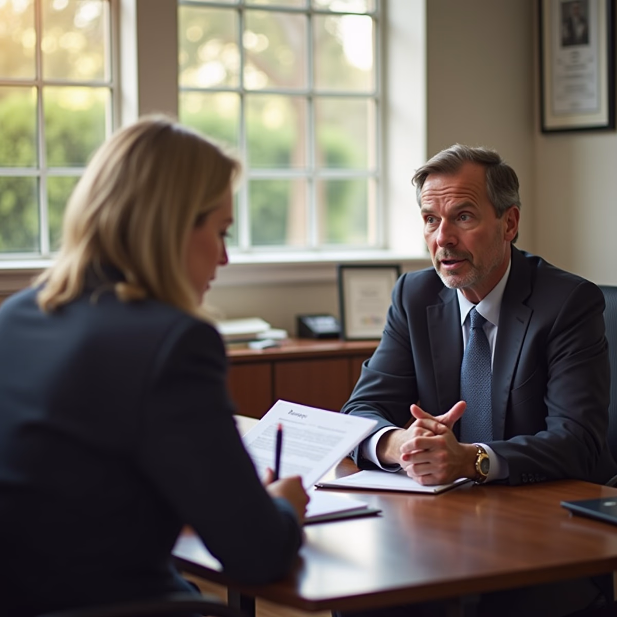 The probate staff working under Managing Partner Steven Farley Bliss focused on Riverside County probate matters is shown meeting with clients in our Southern California office addressing critical legal details discussing When Is Life Insurance Included