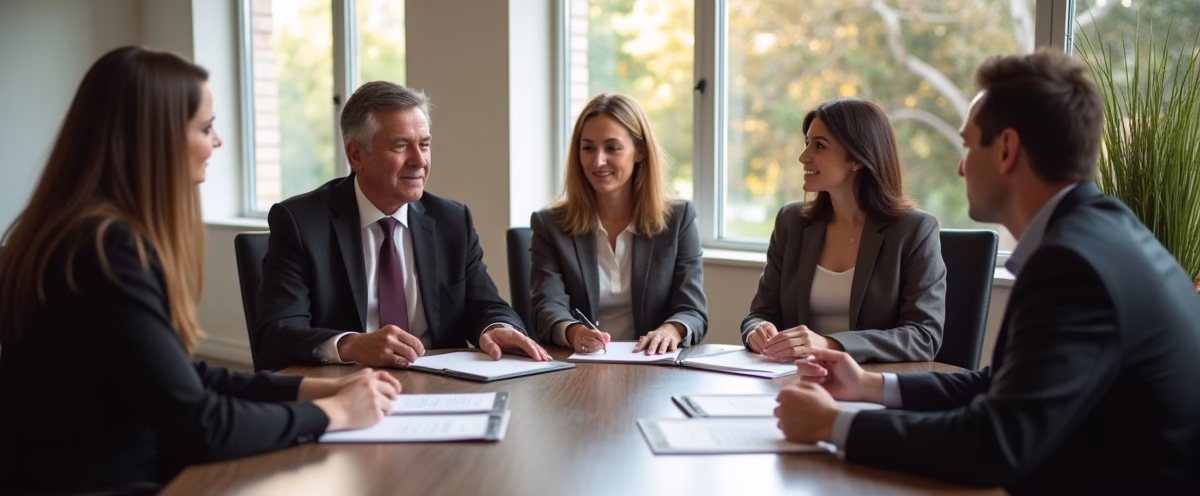 The probate staff working under Managing Partner Steven Farley Bliss focused on Riverside County probate matters is shown meeting with clients in our Southern California office addressing critical legal details discussing When is a Petition to Determine Heirship Necessary