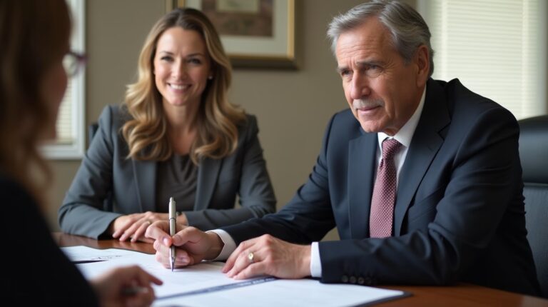 The probate staff working under Managing Partner Steven Farley Bliss focused on Riverside County probate matters is shown meeting with clients in our Southern California office addressing critical legal details discussing When to File for Discharge