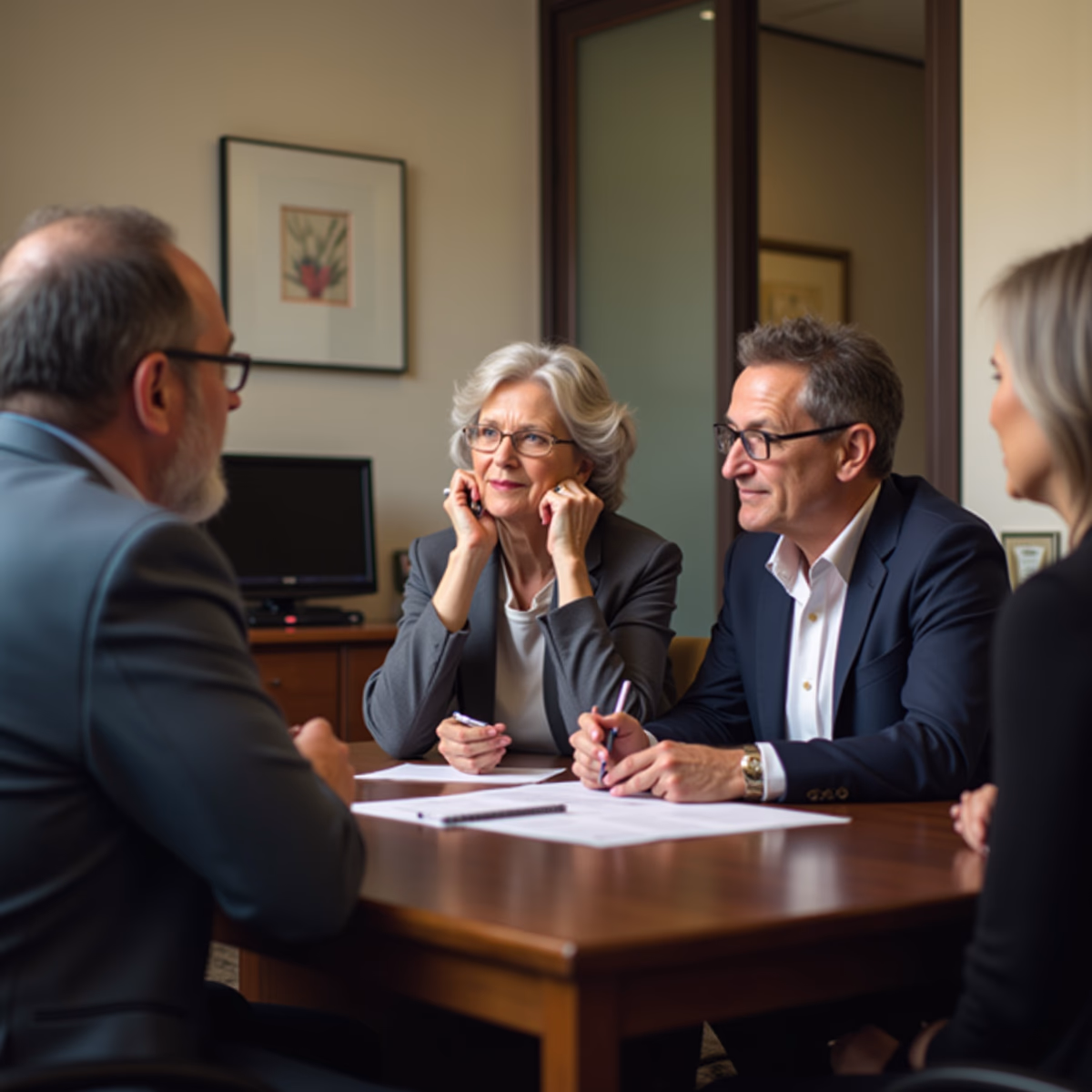 The probate staff working under Managing Partner Steven Farley Bliss focused on Riverside County probate matters is shown meeting with clients in our Southern California office addressing critical legal details discussing Where Should You File Probate