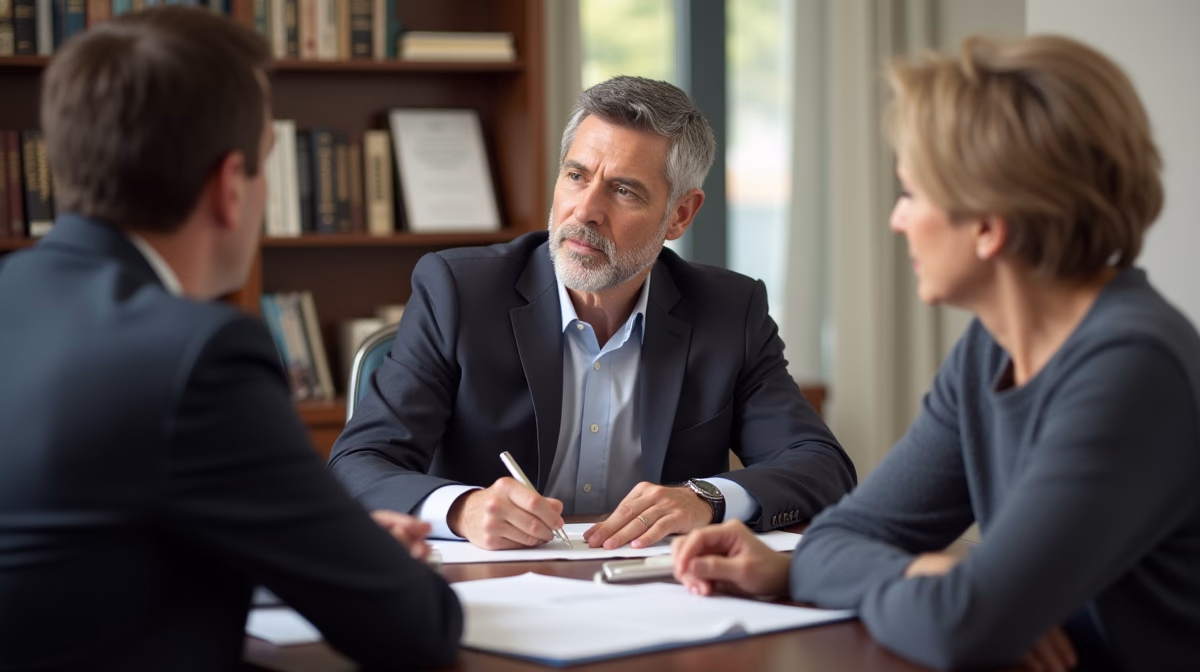 The probate staff working under Managing Partner Steven Farley Bliss focused on Riverside County probate matters is shown meeting with clients in our Southern California office addressing critical legal details discussing Which Form to Close a Probate Estate