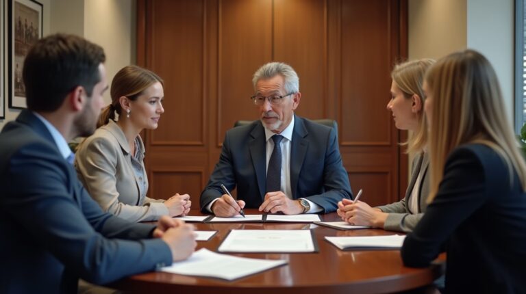 The dedicated trusts staff at The Law Firm of Steven F Bliss Esq focused on Riverside County trust matters meets with clients to manage the trust administration process to sign vital paperwork discussing Who controls trust assets after the grantors death