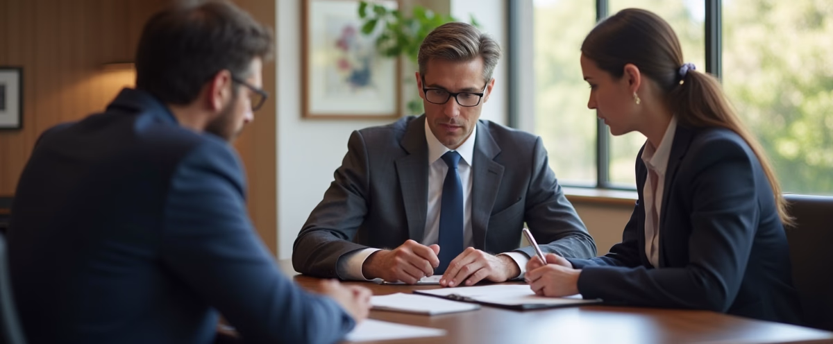 The probate staff working under Managing Partner Steven Farley Bliss focused on Riverside County probate matters is shown meeting with clients in our Southern California office addressing critical legal details discussing Why Does an Overbid Hearing Happen