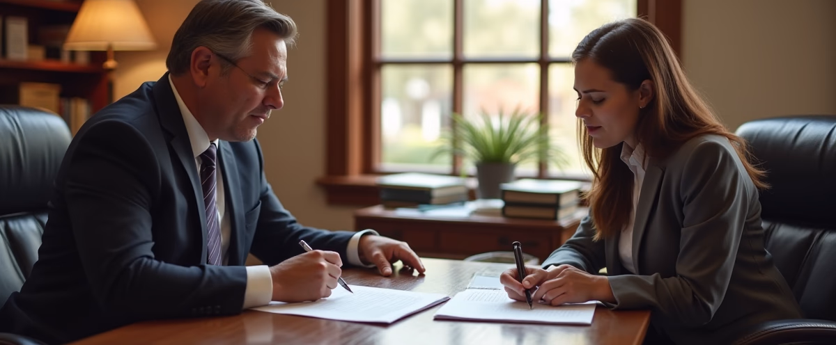 The probate staff working under Managing Partner Steven Farley Bliss focused on Riverside County probate matters is shown meeting with clients in our Southern California office addressing critical legal details discussing Why is a Proof of Service Important