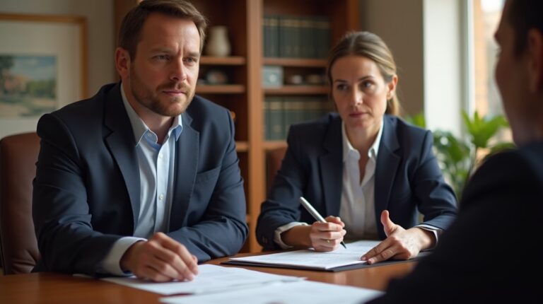 The probate staff working under Managing Partner Steven Farley Bliss focused on Riverside County probate matters is shown meeting with clients in our Southern California office addressing critical legal details discussing Will a Contest Delay Distribution