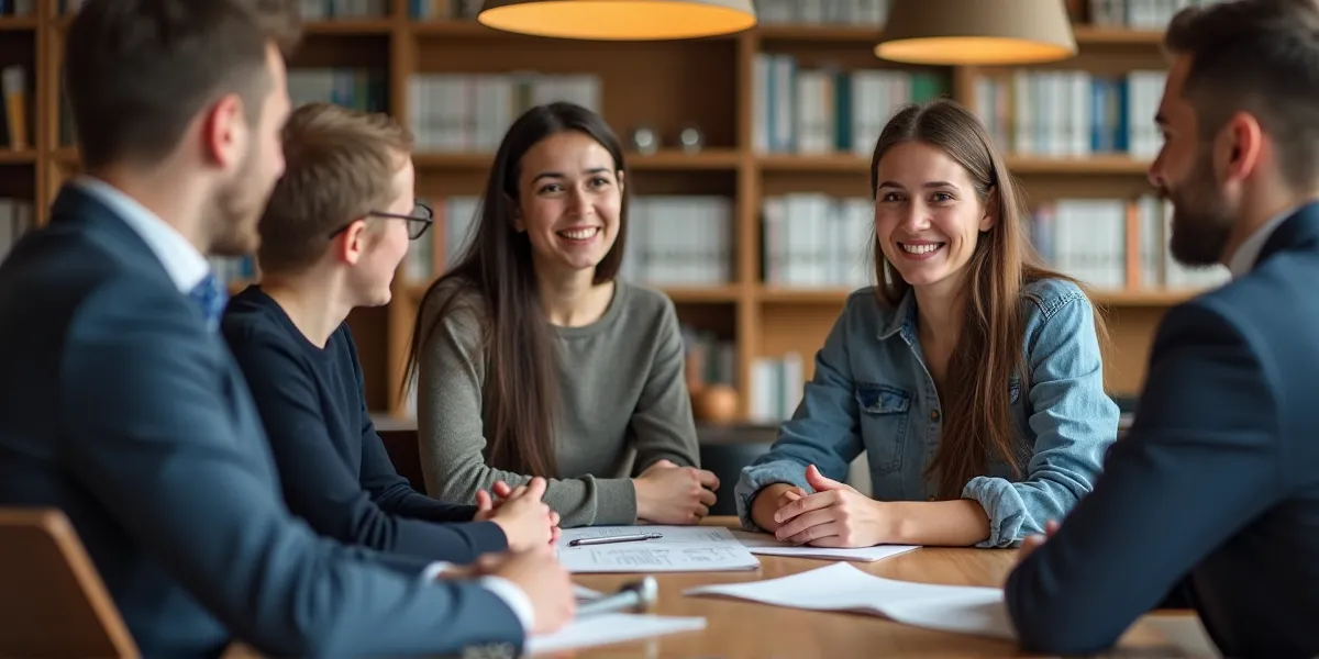 a young married people at a law office asking about charitable trusts