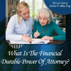 A elderly mother and daughter going over their POA.