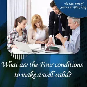 An attorney stands over documents with a family at a table.